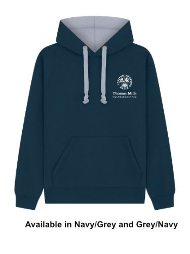 ECLIPSE contrast hoody.